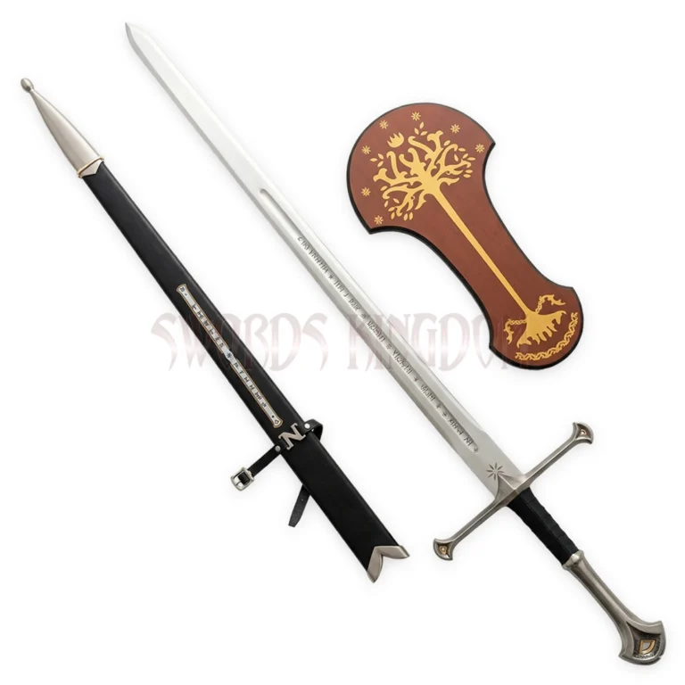 Anduril Sword of Aragorn With Free Scabbard and Wall Plaque