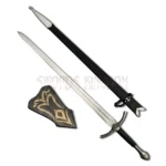 Full-length Black Glamdring Sword replica from Lord of the Rings