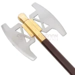 Full view of Gimli Battle Axe replica from Lord of the Rings