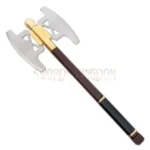 Full view of Gimli Battle Axe replica from Lord of the Rings