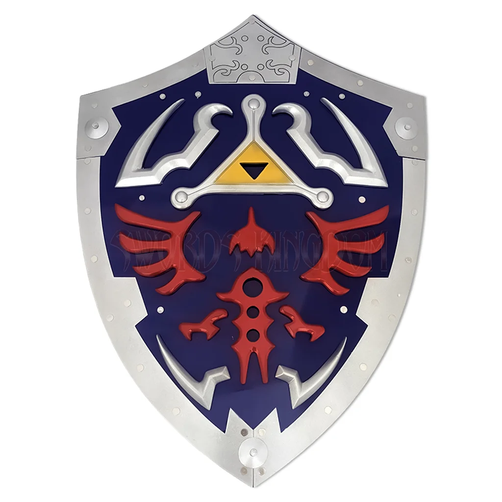 Hylian Shield Replica from The Legend of Zelda Front View Legend of Zelda Link Hylian Shield Cosplay Replica