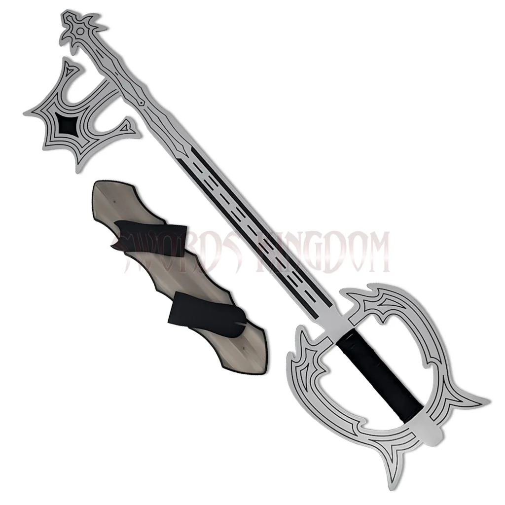 Kingdom Hearts Oblivion Keyblade Replica with wall display plaque Kingdom Hearts Oblivion Keyblade Replica