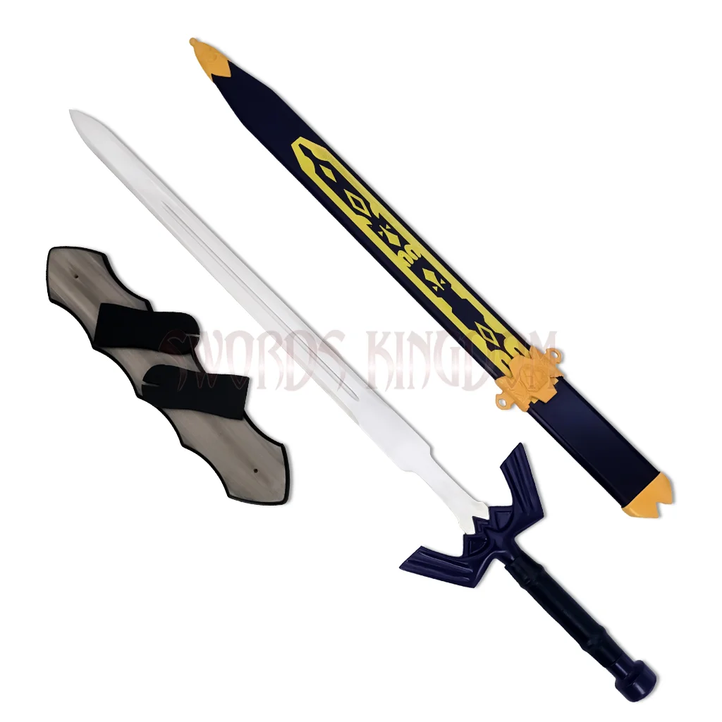 Link Master Sword Replica with Blue Scabbard and Display Plaque Link Master Sword Replica 44″ with Scabbard