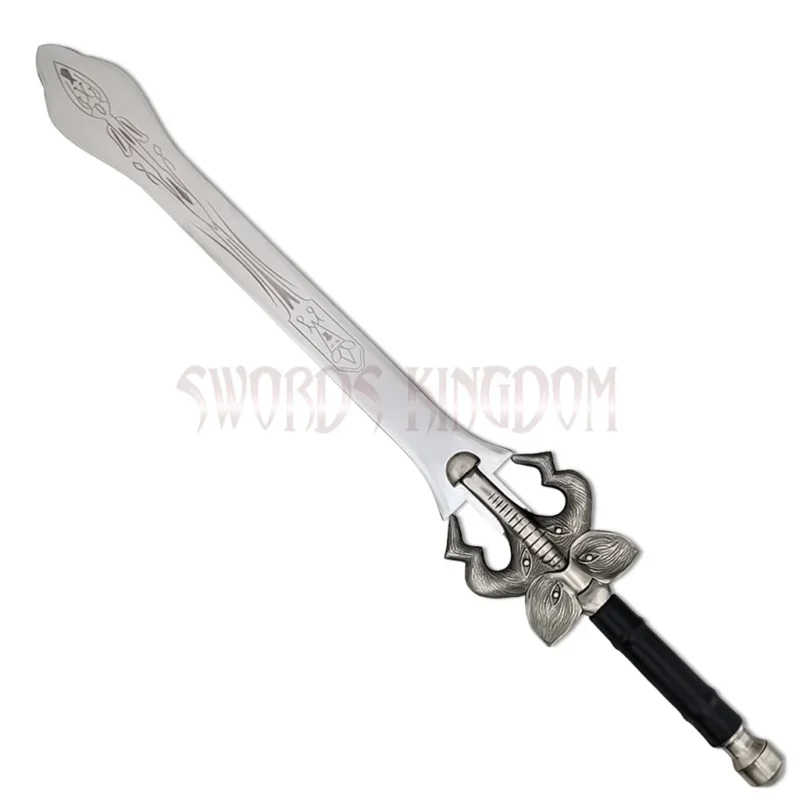 Full view of the Auron Beast Master Masamune Sword replica with engraved stainless steel blade and decorative fantasy hilt.