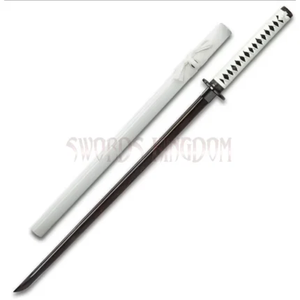 Shinwa White Knight Black Katana Damascus steel sword
