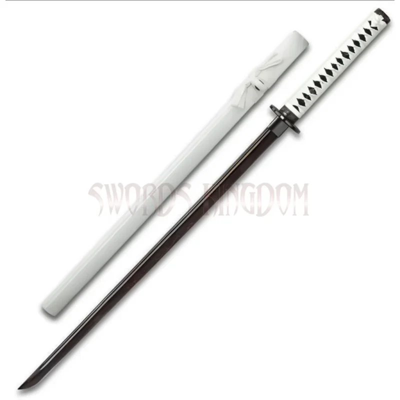 Shinwa White Knight Black Katana Damascus steel sword