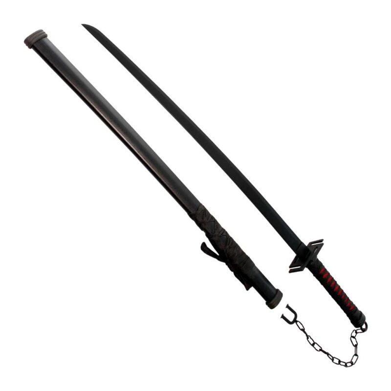 Black Katana Sword 38 Inches Anime Inspired
