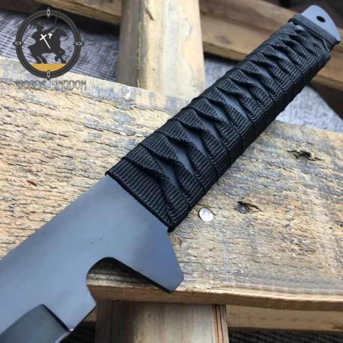 New Black Full Tang Ninja Machete Katana Sword