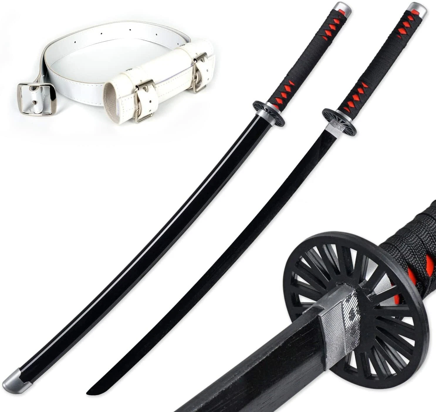 s-l1600 (1) 41" Demon Slayer Tanjiro Kamado Samurai Wooden Sword Katana - Image 1