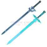 Kirito Dark Repulser and Elucidator steel replica sword set