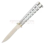 Silver Streak Butterfly 9-inch knife with skeletonized handle