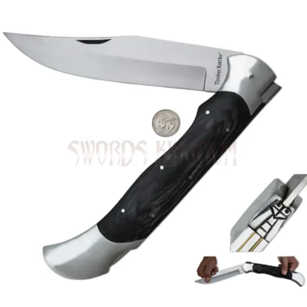 Timber Rattler Scarab Back Giant Lockback Folding Knife