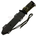 One Shot One Kill Survival Bowie Knife with detailed handle and blade design