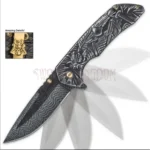 Shadow Warrior assisted opening pocket knife in black and gold