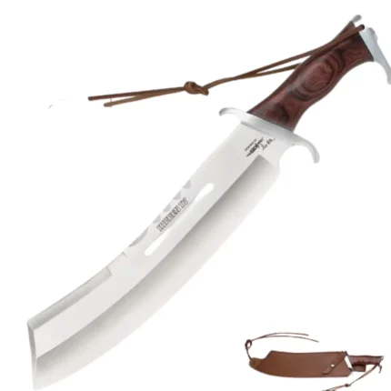 GIL HIBBEN IV COMBAT MACHETE KNIFE WITH LEATHER SHEATH