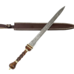 Gladius Sword- High Carbon Damascus Steel Sword- 28"- Gladiator/ Roman Sword