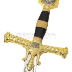 King Solomon steel sword replica with wall mount included