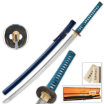 Musashi Midnight Warrior Katana Clay Tempered Folded Carbon Steel