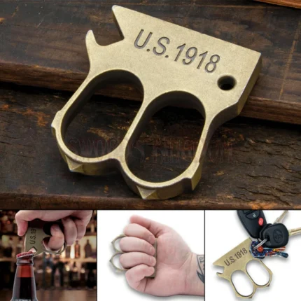 Trench Bottle Opener in Antique Brass