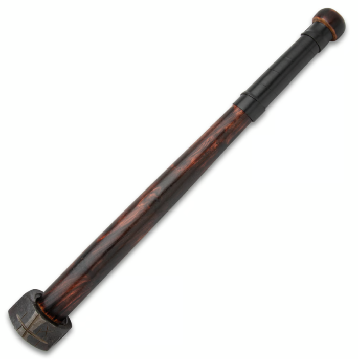 Apocalyptic War Club - Antique Burnt Wood Handle