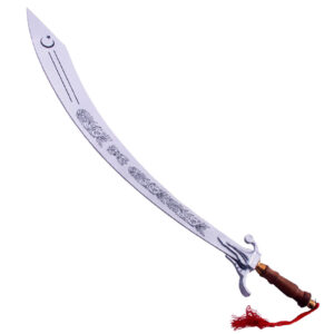Functional Silver Belly Dance Dragon Scimitar Sword