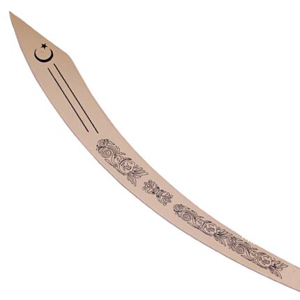 Belly Dance Dragon Scimitar Full Gold Plated Wooden Handel Sword
