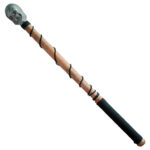 Wooden Skull Mace Total Lenth27.5"
