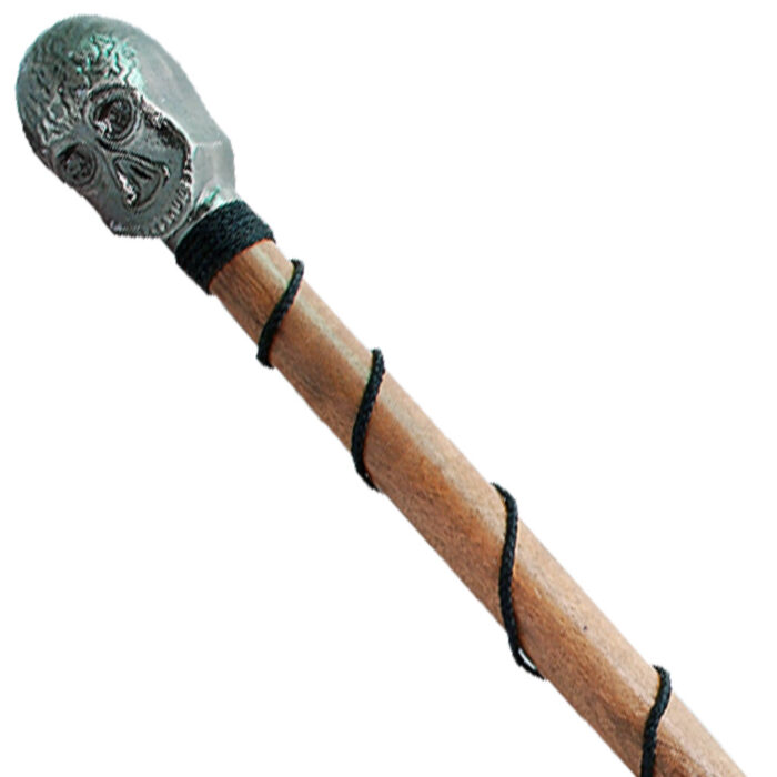 Wooden Skull Mace Total Lenth27.5"