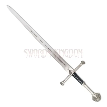Aragorn Anduril Flame of The West Sword replica with scabbard and wall plaque