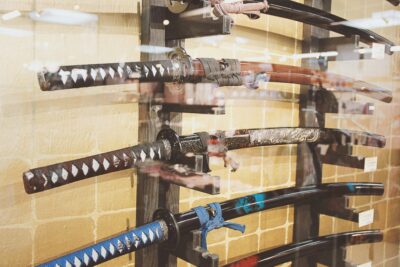 The Sheaths: nodachi and katana
