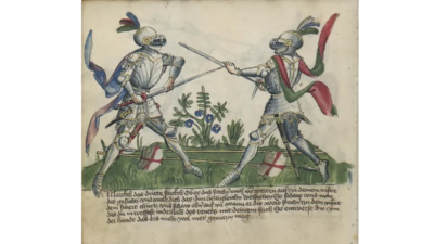 Sword fighting manuals often included instructions for duelling with or without armour (Credit: Alamy)