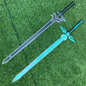 Set of Kirito Dark Repulser and Kirito Elucidator Steel Replica Sword From SAO With Free Sheath