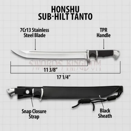 Hibben tactical knife with Japanese tanto blade