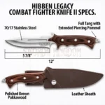 Hibben Combat Fighter tactical tanto knife