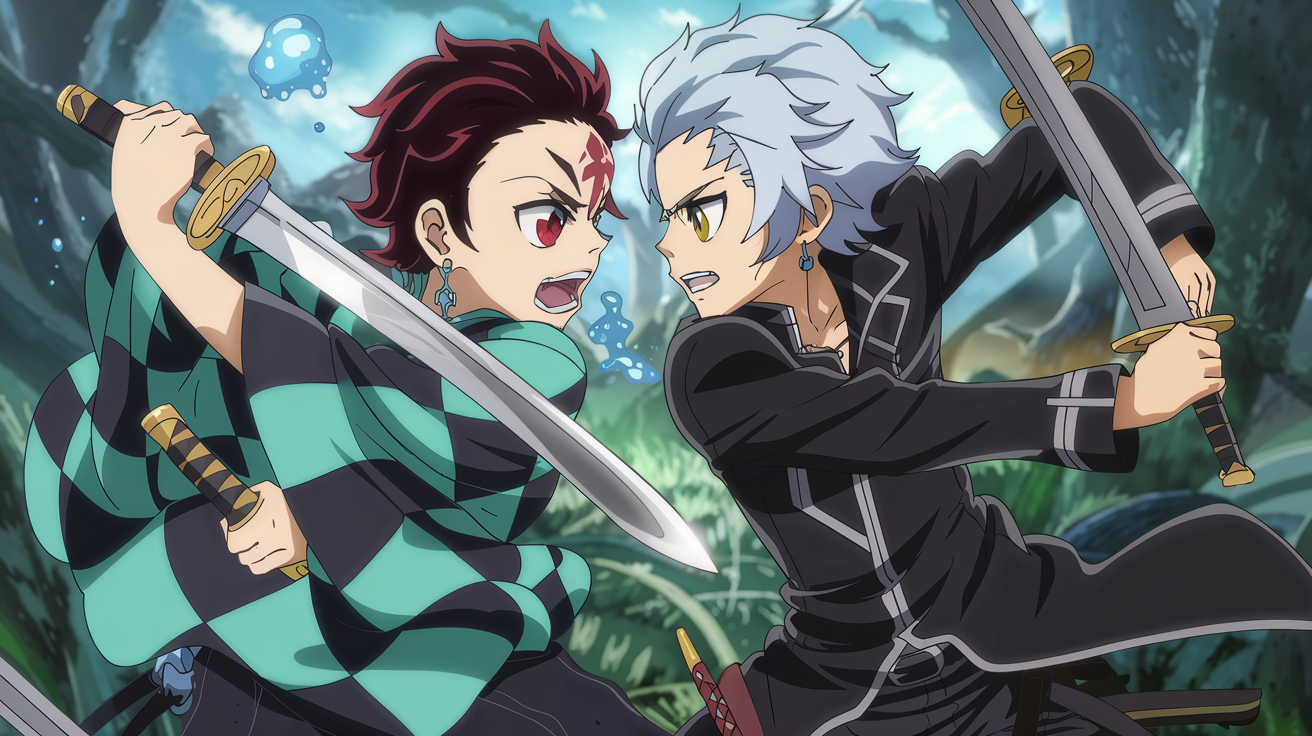 Tanjiro vs Kirito
