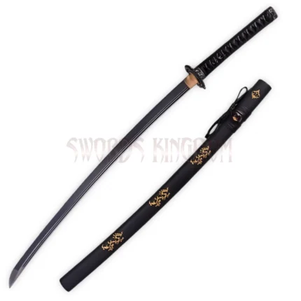 Dragon Japanese full tang black Samurai katana sword