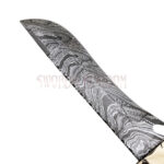 Carbon Steel Damascus Bowie Knife - Image 2