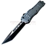 Black Phantom OTF knife with tanto blade