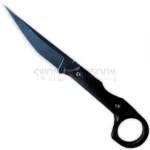 Serpent Stonewash fixed blade knife with textured handle