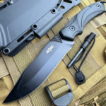 10 STEC Camping Survival Hunting Full Tang Fixed Blade Military Knife w Sheath