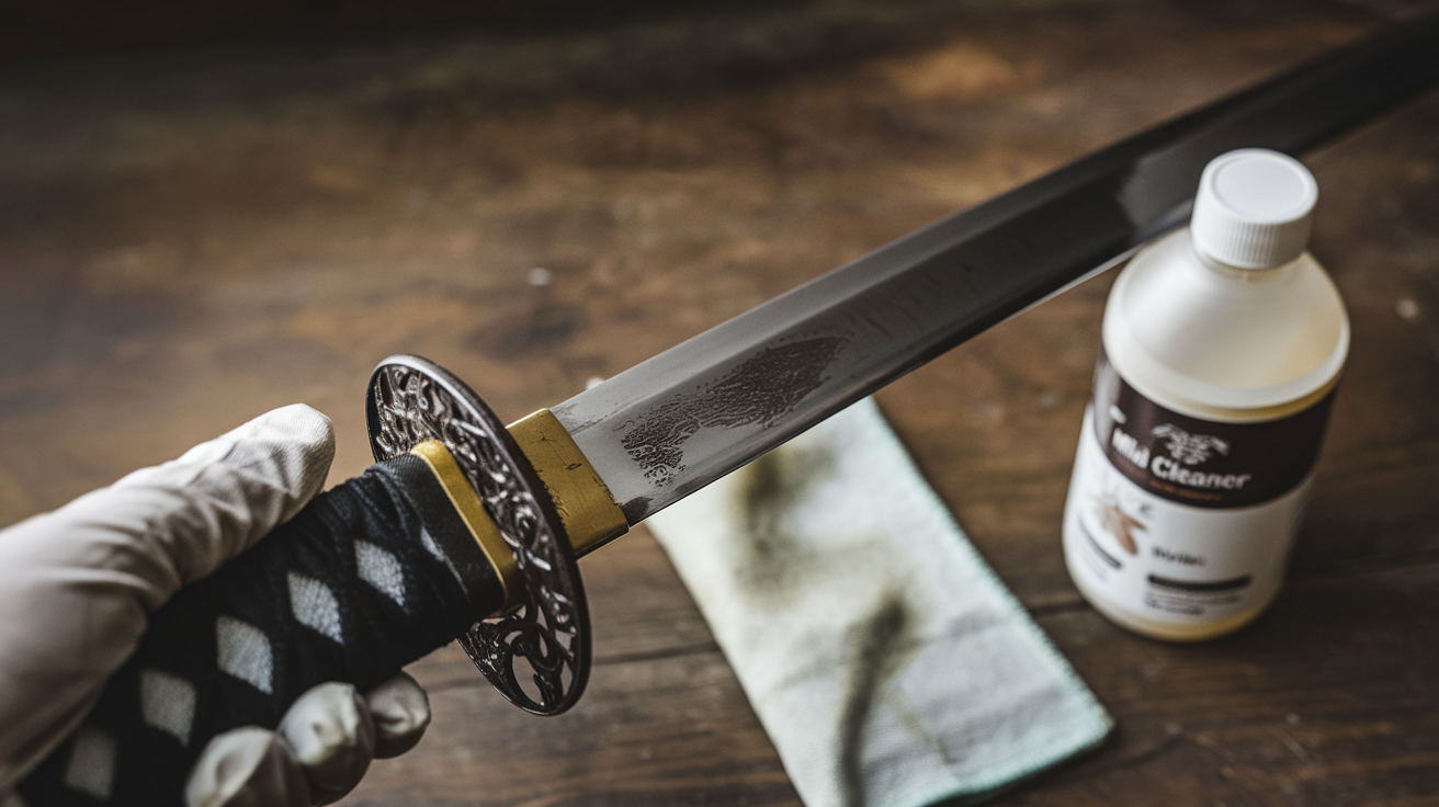 Basic Cleaning: The First Step to Sword Maintenance Dust Removal: Removing Fingerprints: Mild Cleaners
