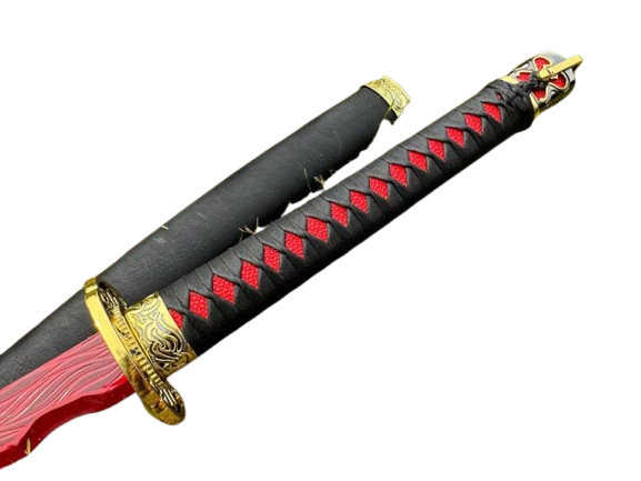 Rivers of Blood,Medieval Fantasy, Elden Replica Prop, Elden Ring Sword, Dark Souls, Fantasy and Cosplay Collectible, Metal Sword.