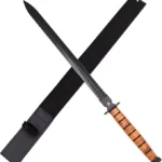 WWII Combat USMC Style Tactical Fighter Sword with Sheath