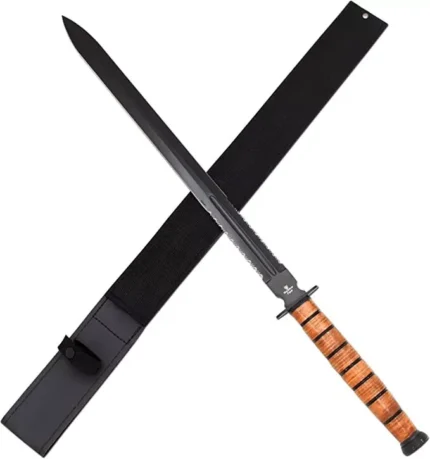 WWII Combat USMC Style Tactical Fighter Sword with Sheath