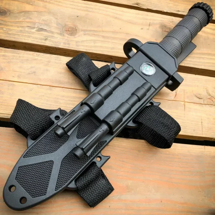 Military Survival Hunting Fixed Blade Tactical Army Knife Fire Starter