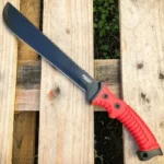 Hunting Survival Camping Sword Machete Tactical Red Knife