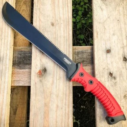 Hunting Survival Camping Sword Machete Tactical Red Knife