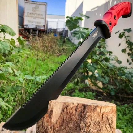 Hunting Survival Camping Sword Machete Tactical Red Knife