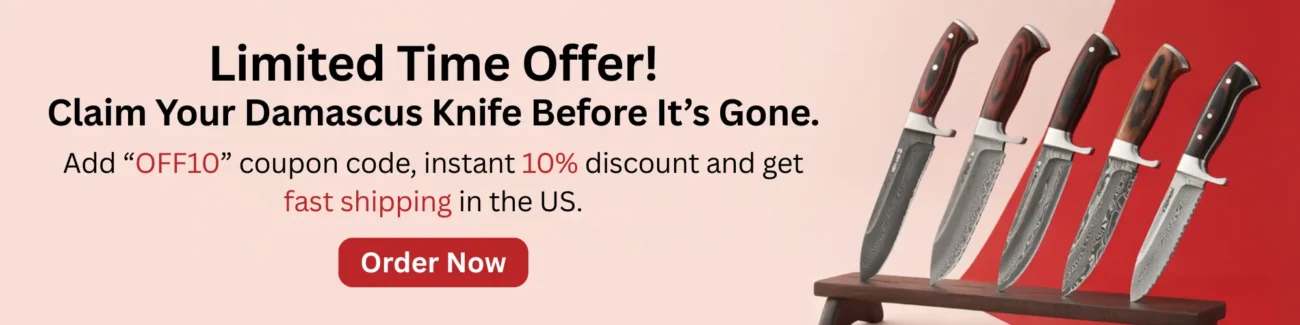 Limited Time Offer! Damascus Knife Offer