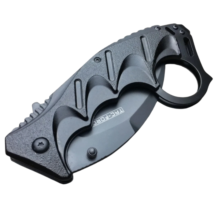 8" TAC Force Karambit Spring Assisted Folding Tactical Pocket Knife – Black Combat EDC